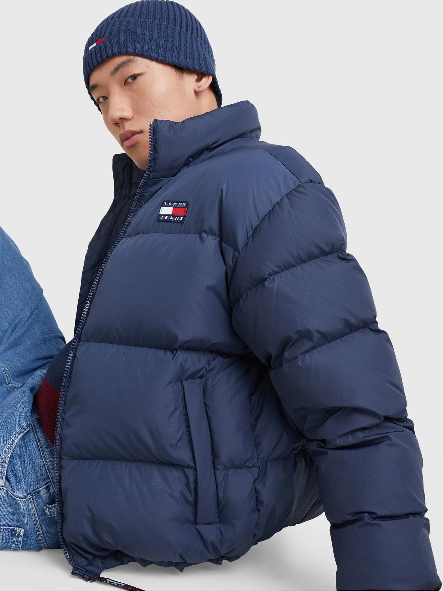 Ανδρικό μπουφάν HOODED PADDED RECYCLED CASUAL ALASKA PUFFER DM0DM15445C87 | DM0DM15445C87
