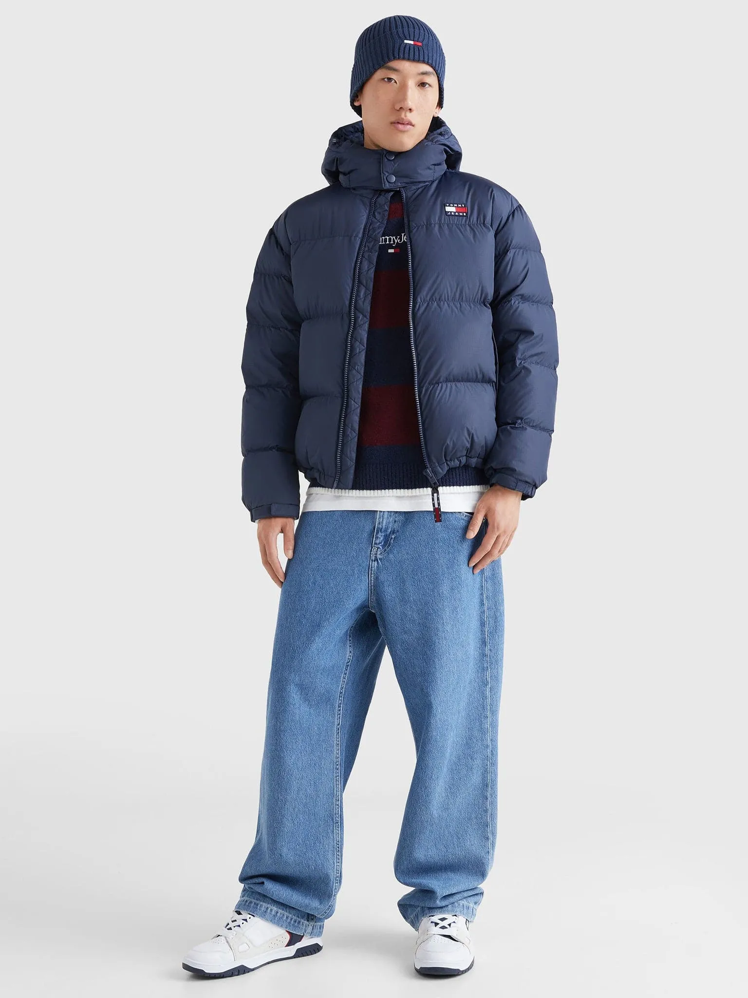 Ανδρικό μπουφάν HOODED PADDED RECYCLED CASUAL ALASKA PUFFER DM0DM15445C87 | DM0DM15445C87