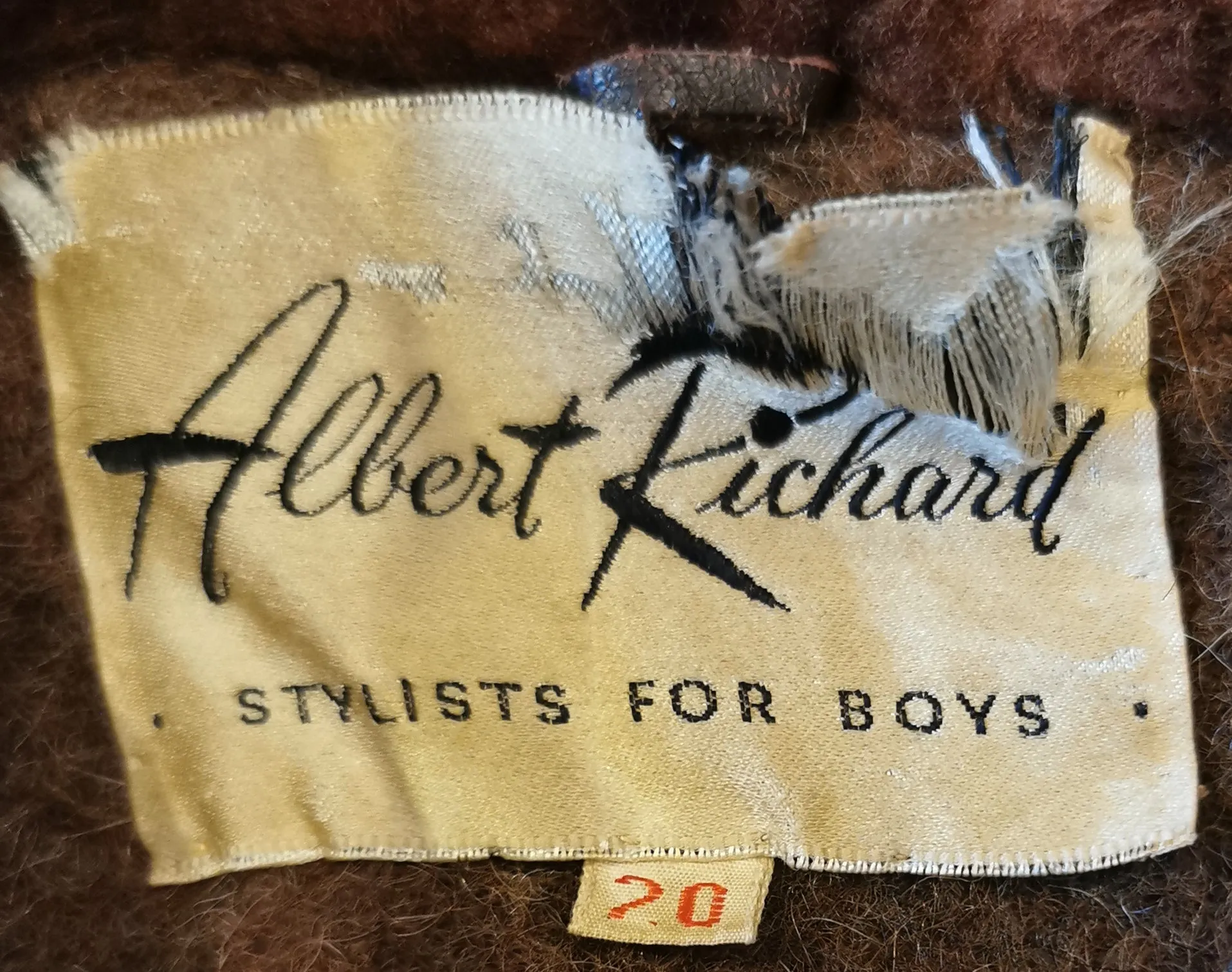 Albert Richard Stylists for Boys 1940's leather jacket