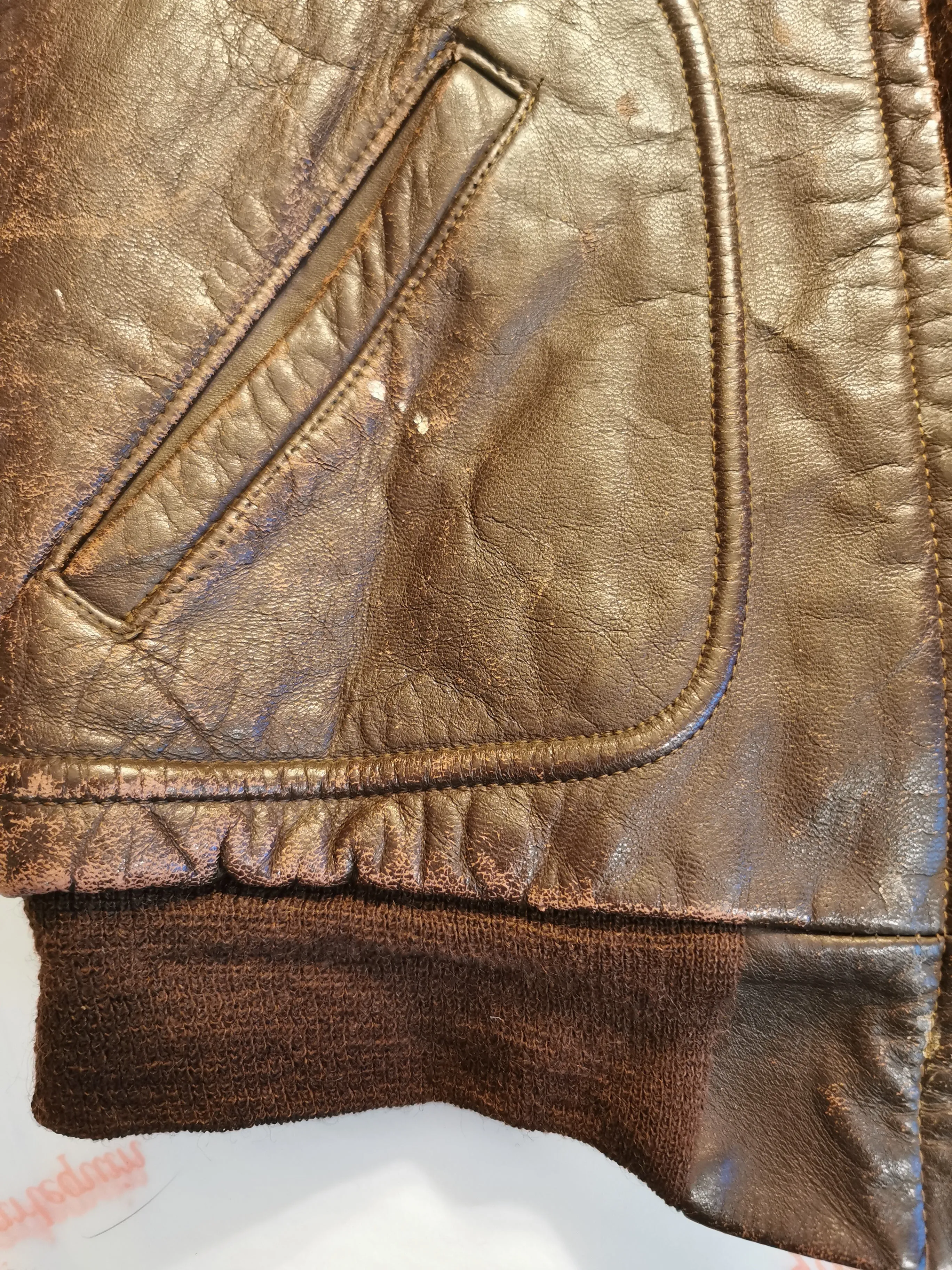 Albert Richard Stylists for Boys 1940's leather jacket