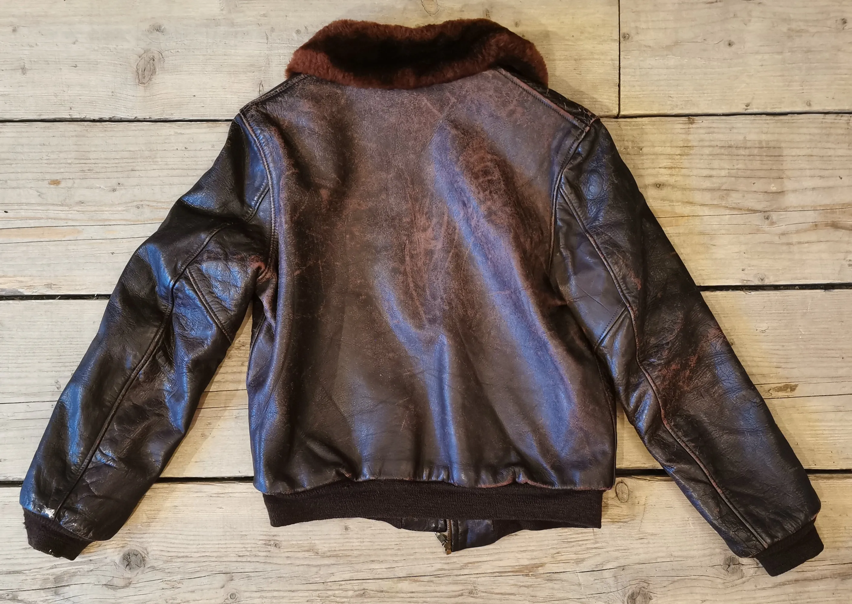 Albert Richard Stylists for Boys 1940's leather jacket