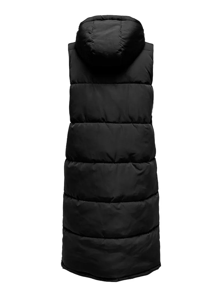 Alina Long Gilet-Black