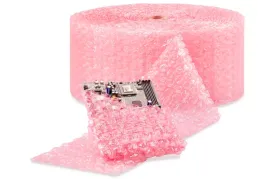 Anti-Static Industrial Bubble Roll - 1⁄2", 12" x 250', Perforated