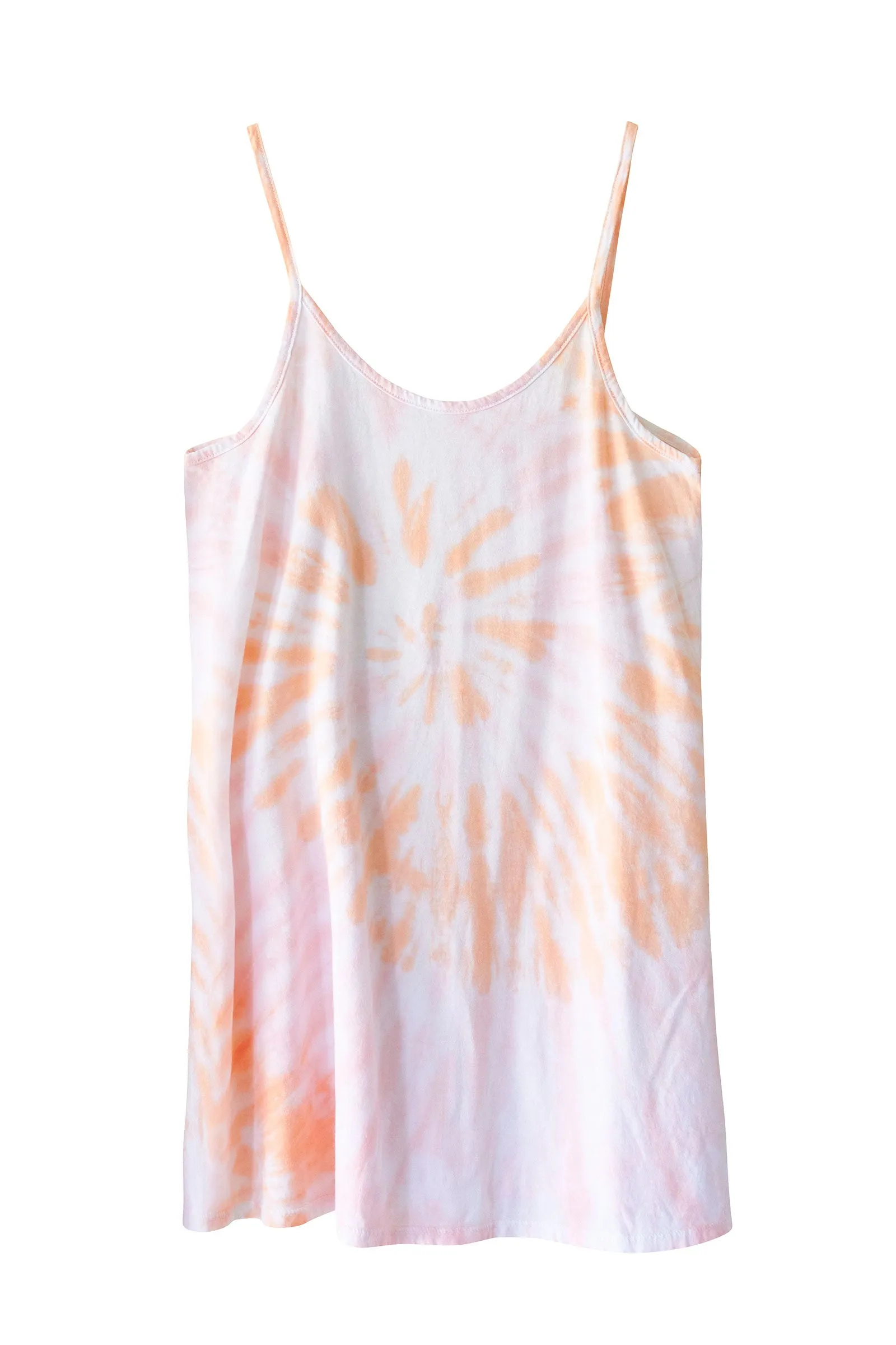 BABYDOLL SLEEP DRESS  Peachy Pink Tie-Dye