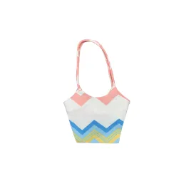 Beebee Pouch in Colorful Chevron