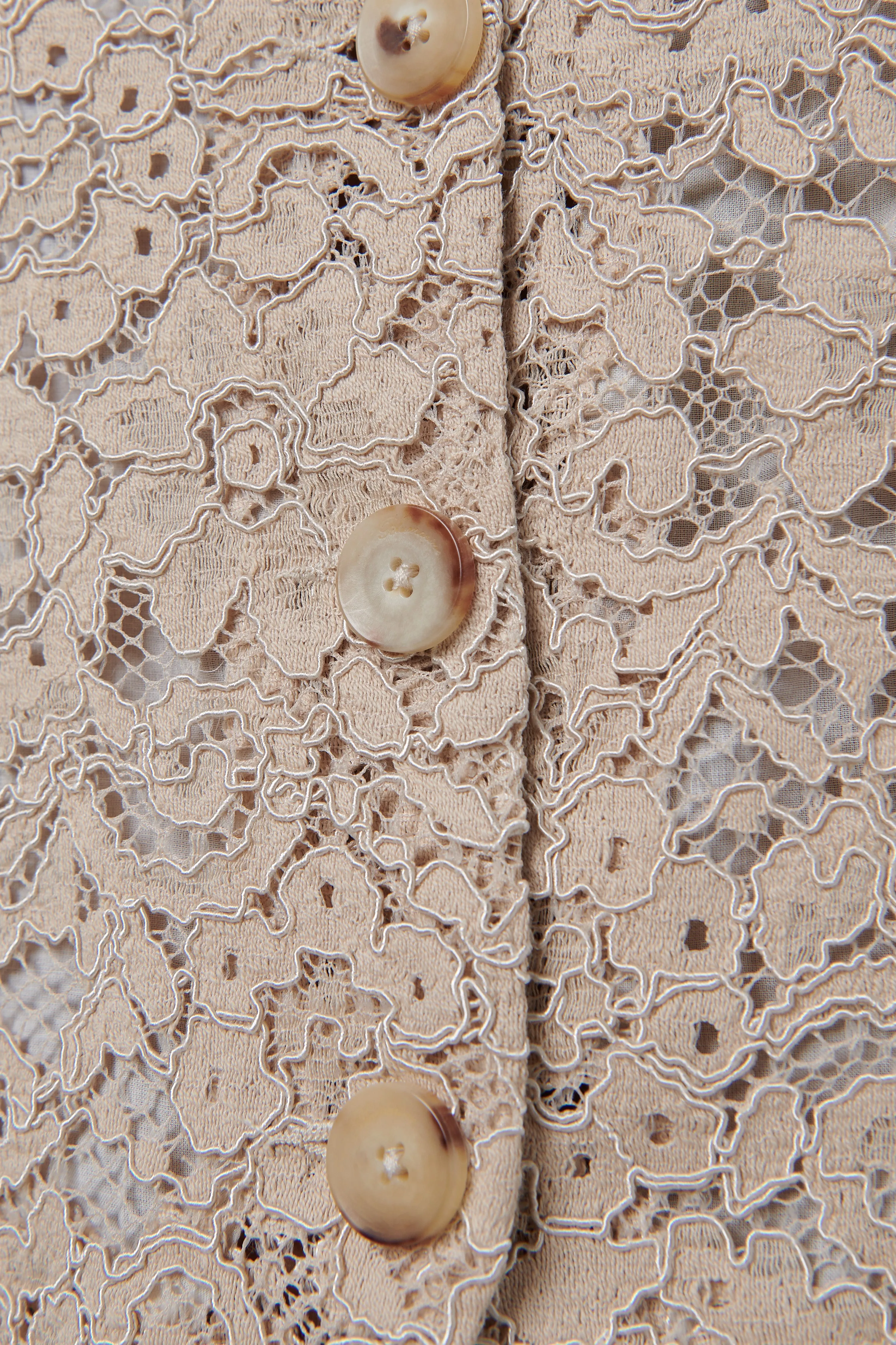 Beige Lace Vest