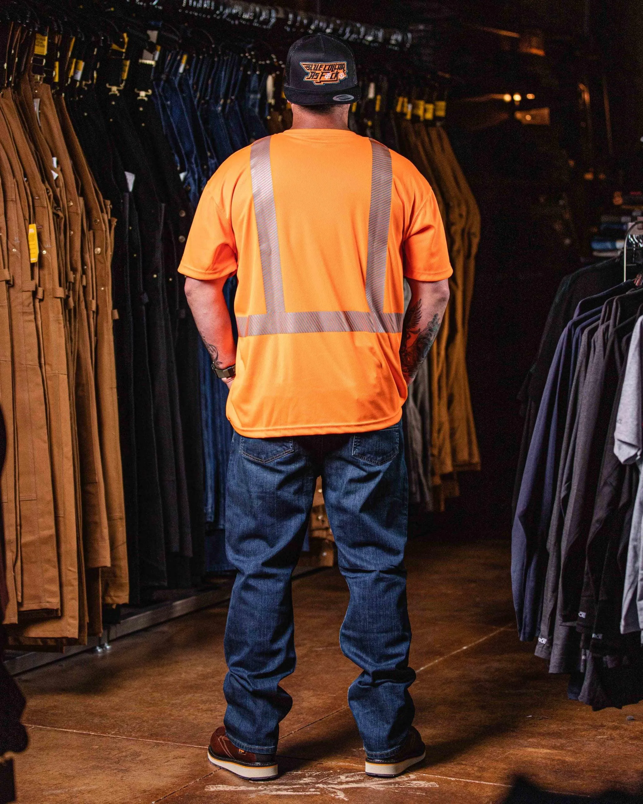 Class 3 High Visibility Force Short Sleeve T-Shirt - Brite Orange