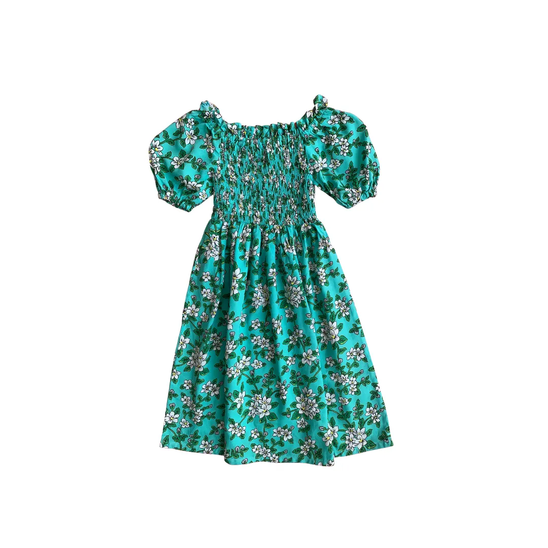 Clove Dress in Aqua Nadia