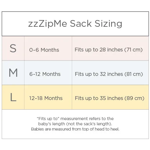 Cozy Non-Weighted zzZipMe Sack - Soft Black Puppytooth, Black & White