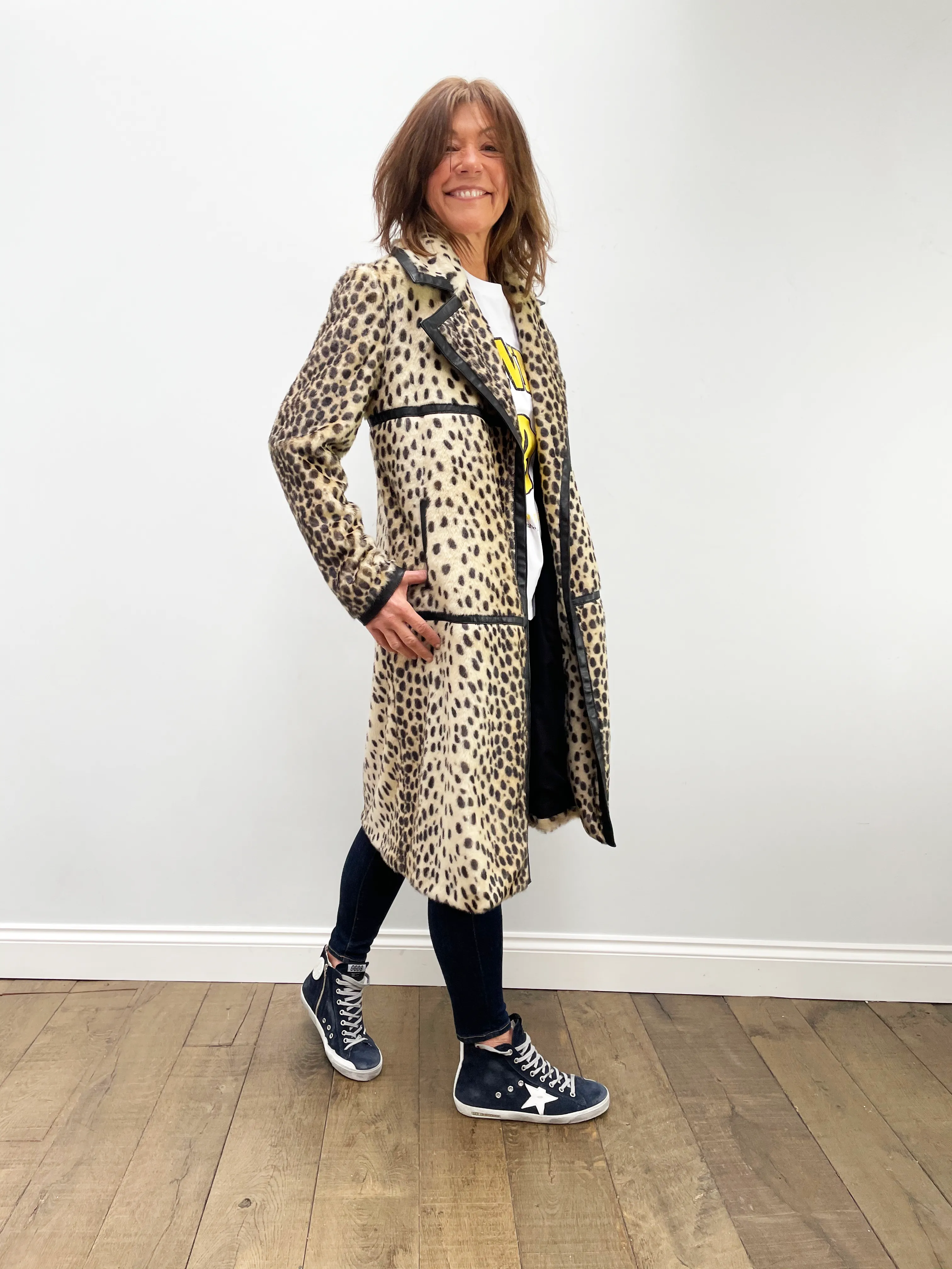 CS Dotty jacket in natural leopard