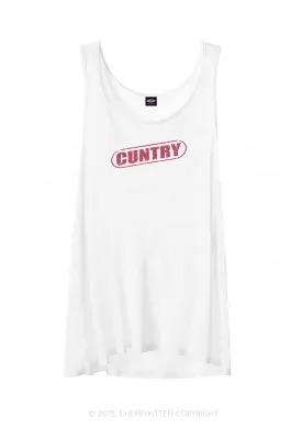 Cuntry Y2K Sheer Boyfriend Tank Cherrykitten