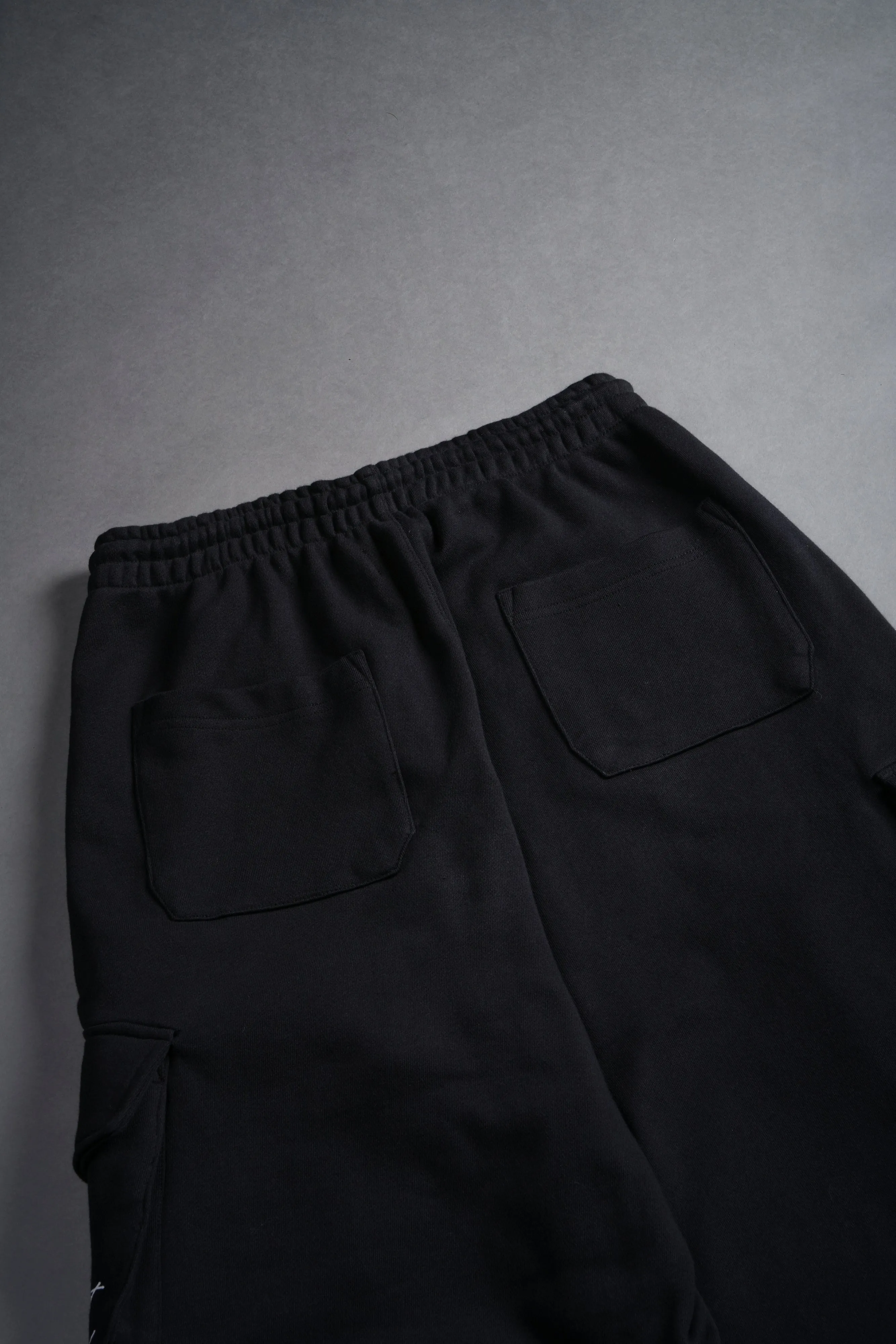 Darc Stud Mia Cargo Sweat Pants in Black