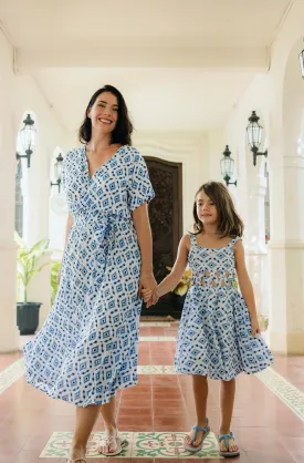 Dee Dress in Blue Diamond