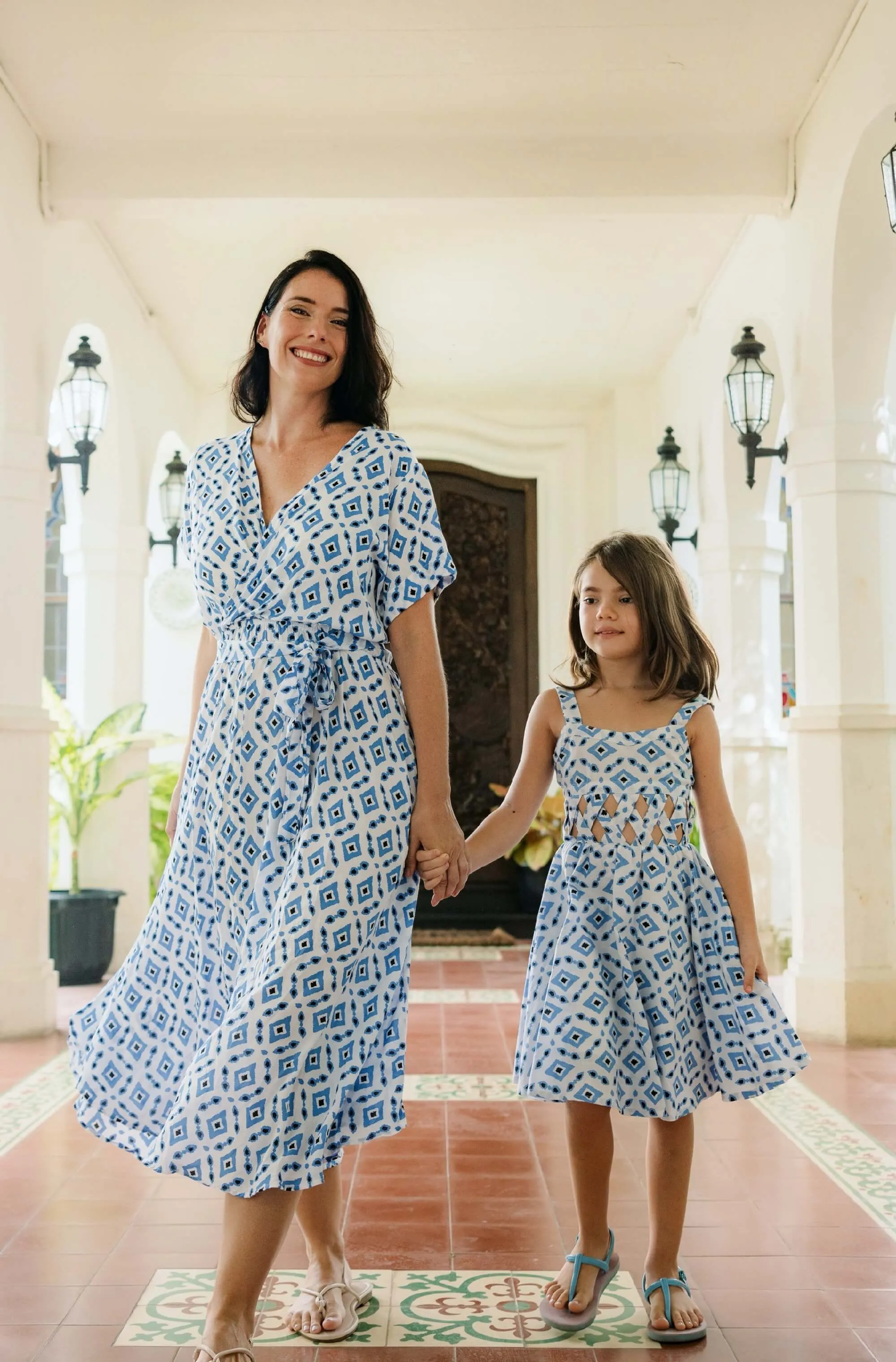Dee Dress in Blue Diamond