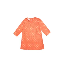 Dixie Dress in Coral Polkadot