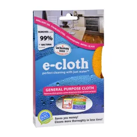 E-Cloth General Purpose Microfiber Cleaning Cloth, 12.5" x 12.5