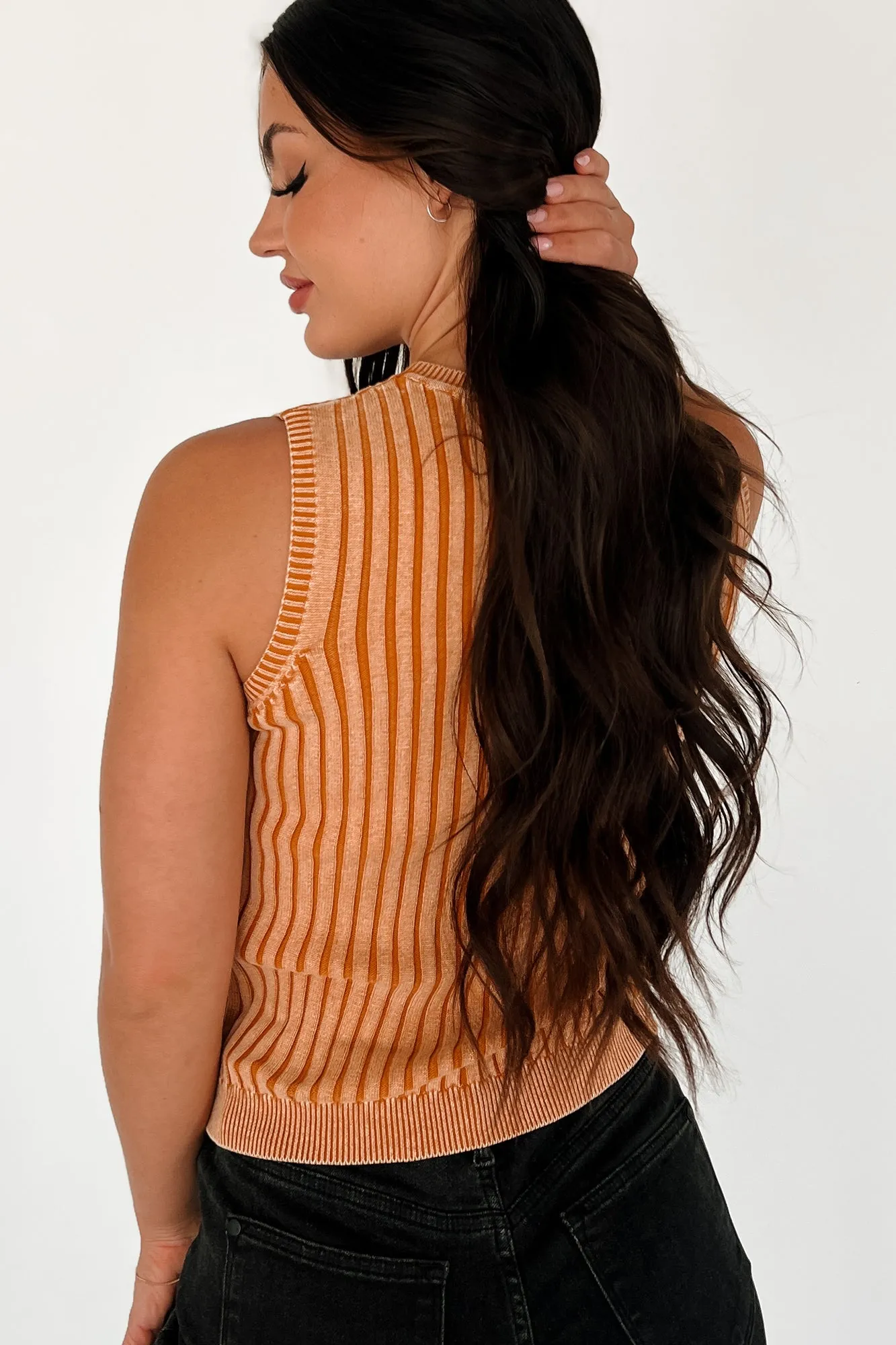 Endless Sunsets Mineral Wash Sweater Tank (Bronze)