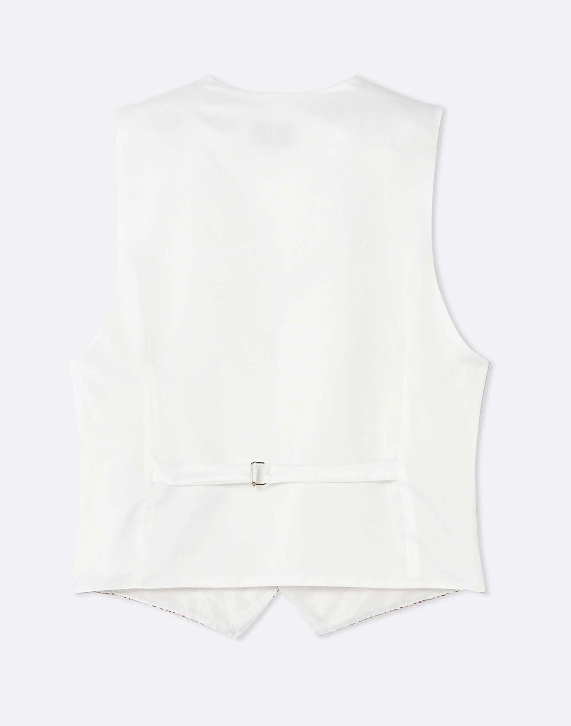 Gilet cérémonie motif rouge "Xander"