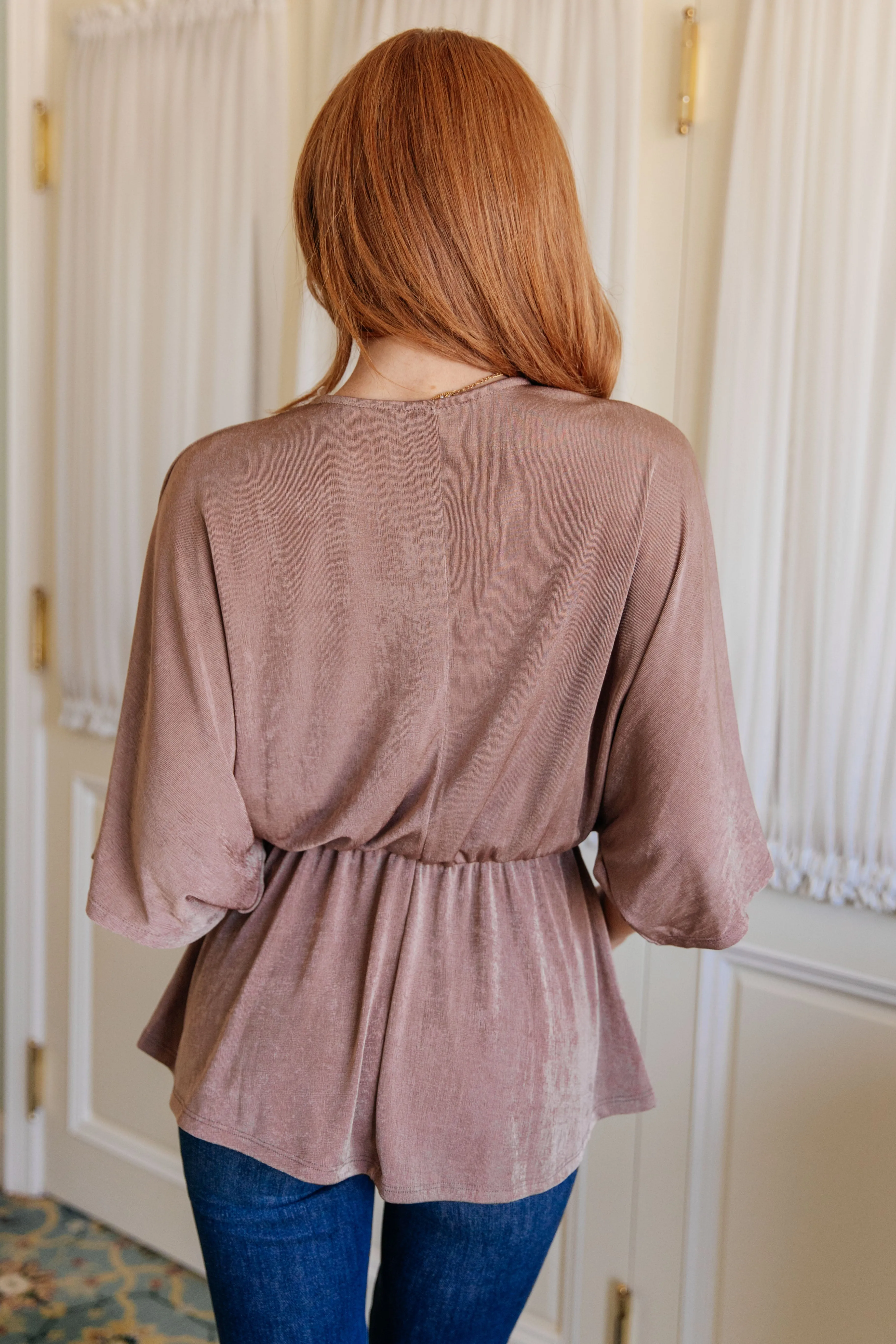 Jodifl Dazzlingly Draped V-Neck Blouse