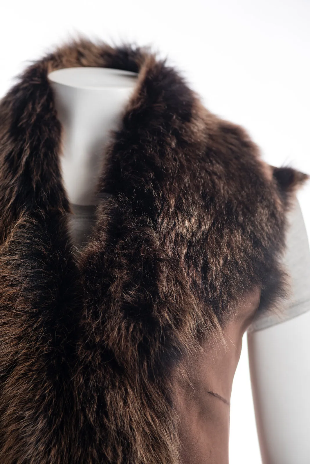 Ladies Brown Toscana Shearling Sheepskin Gilet: Diana