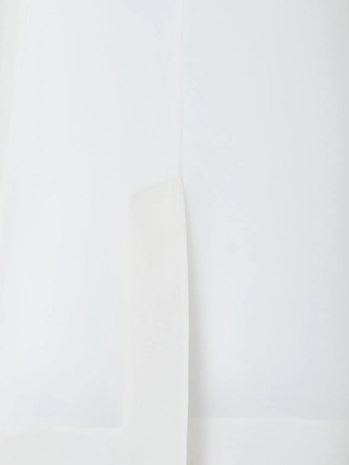 Langes Transparentes Organza-Gilet aus Seide