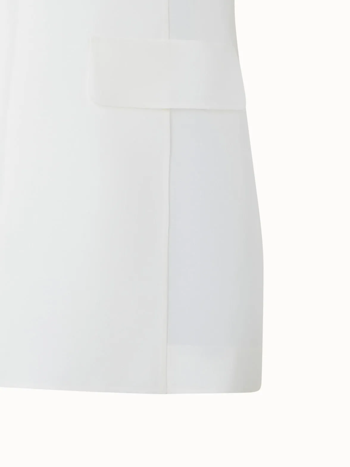 Langes Transparentes Organza-Gilet aus Seide