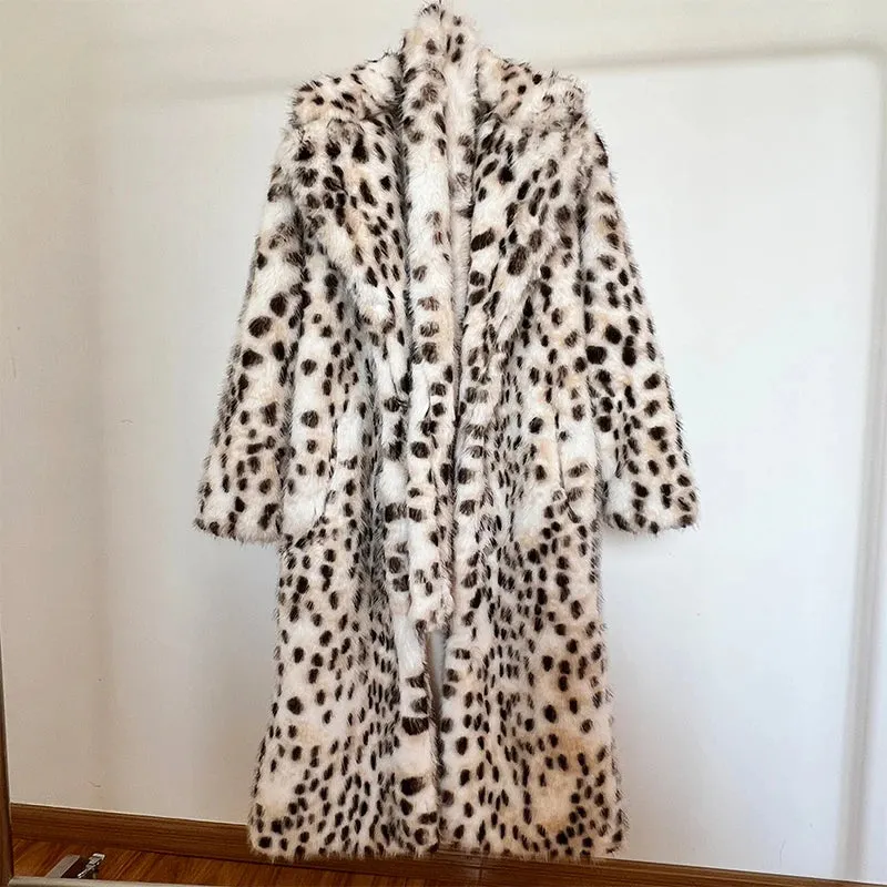 Leopard Faux Fur Coat
