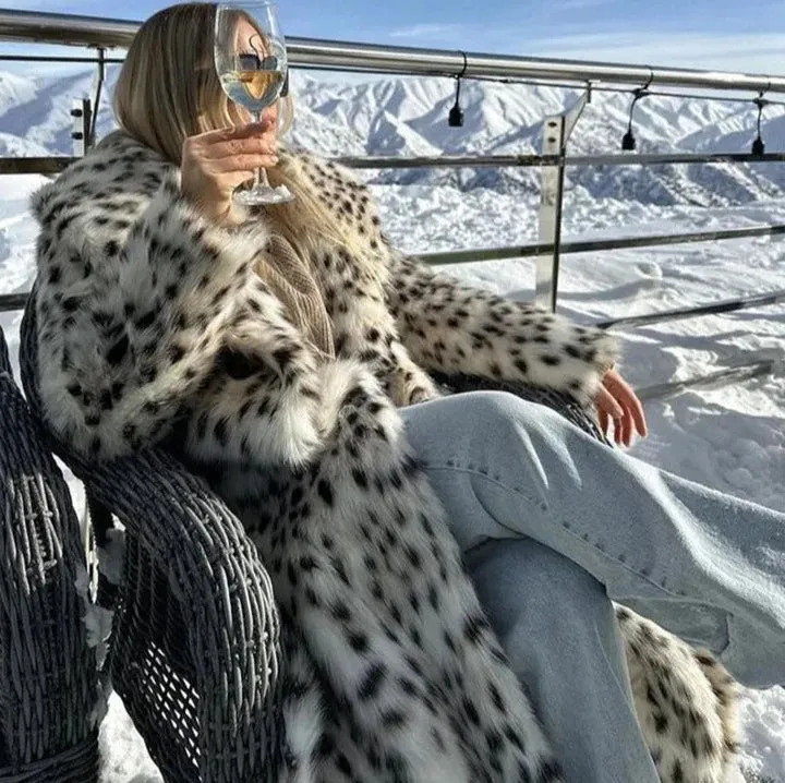 Leopard Faux Fur Coat