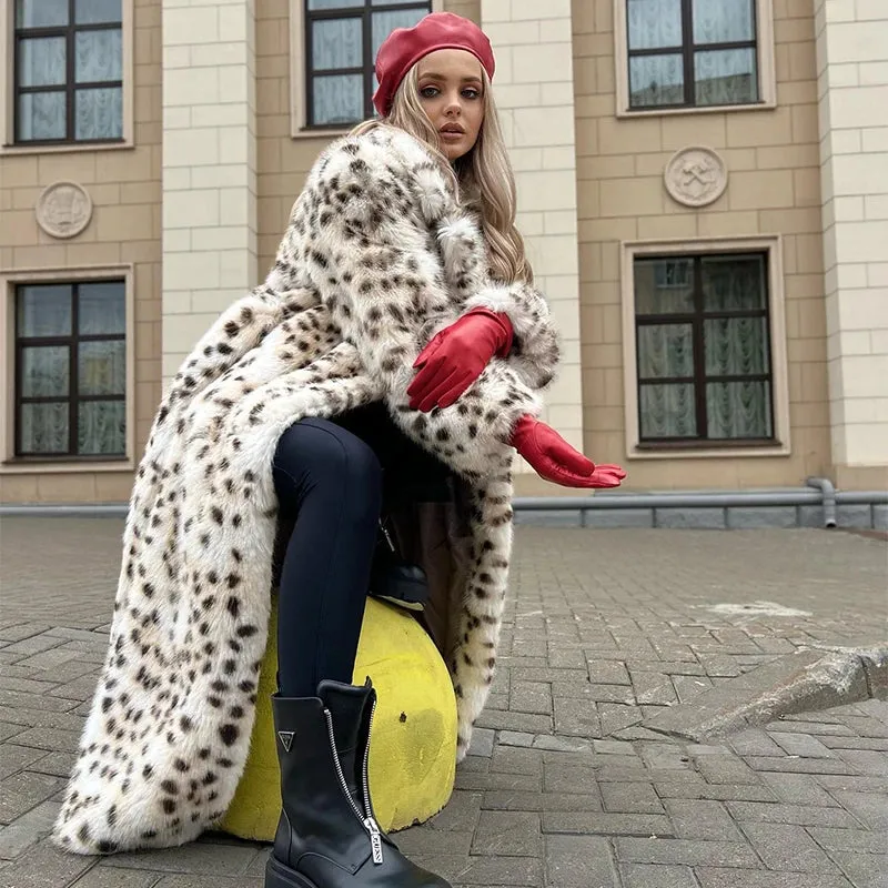Leopard Faux Fur Coat