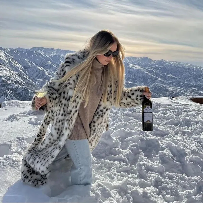 Leopard Faux Fur Coat