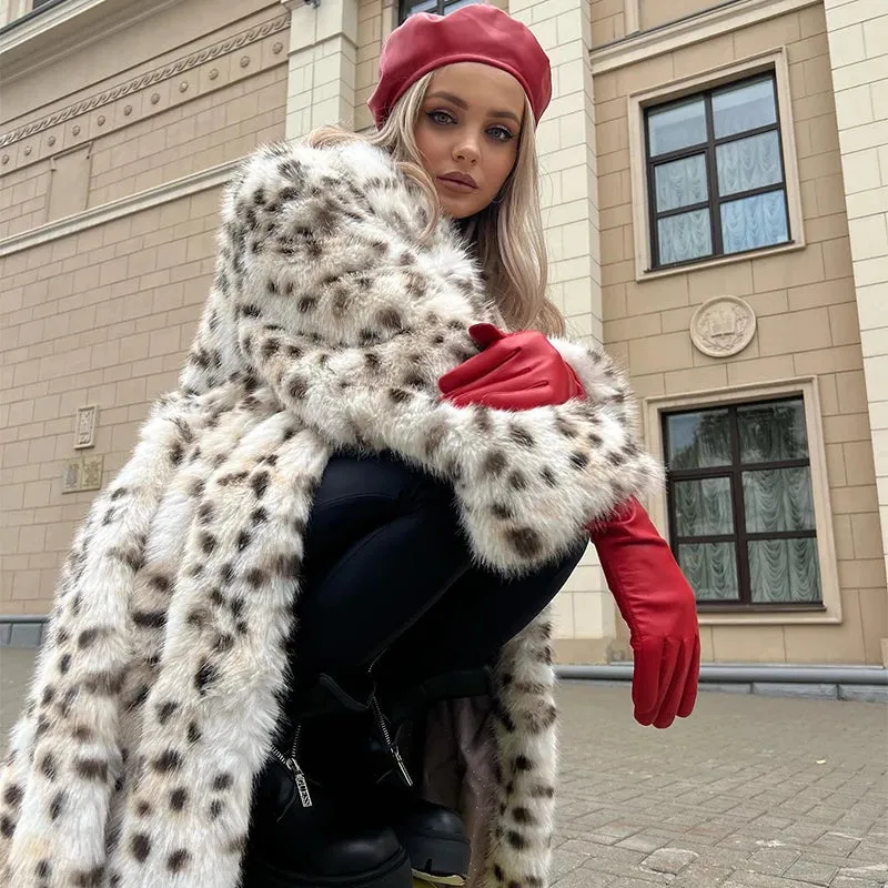 Leopard Faux Fur Coat