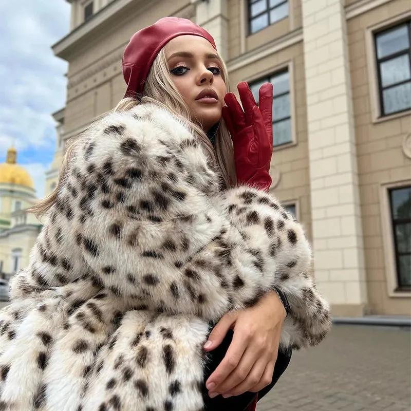 Leopard Faux Fur Coat