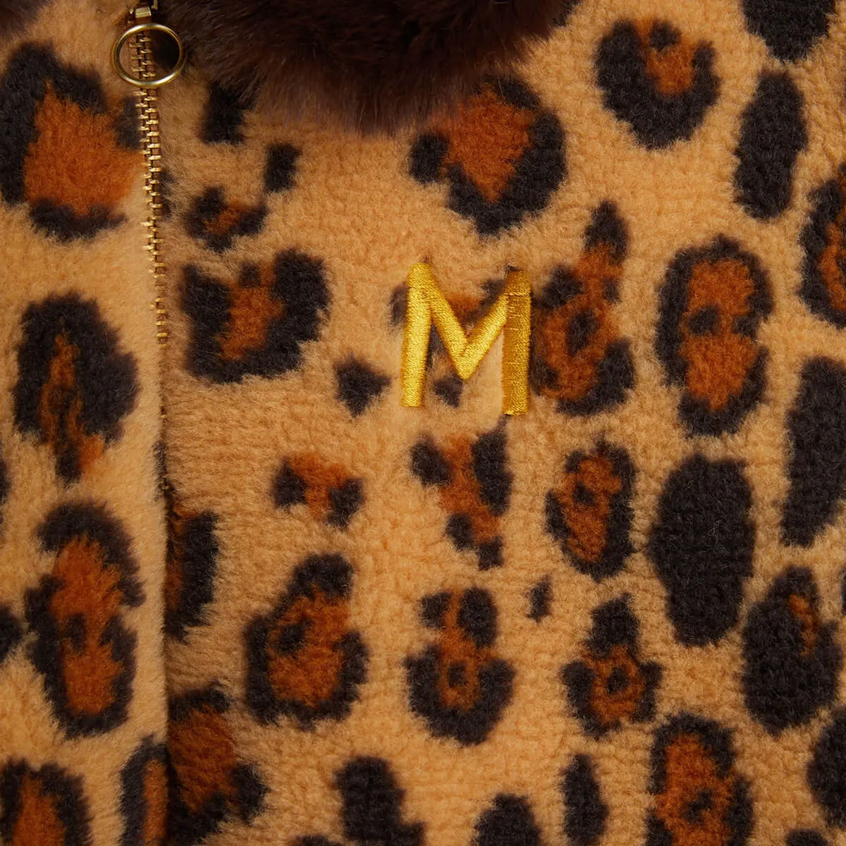 Leopard Faux Fur Jacket by Mini Rodini