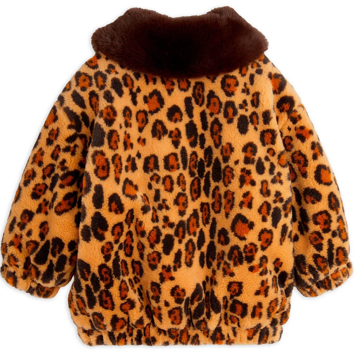 Leopard Faux Fur Jacket by Mini Rodini