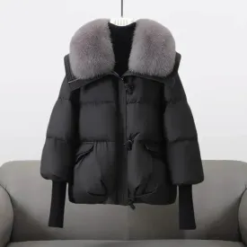 Lina - Winter Coat with Luxurious Fur Collar