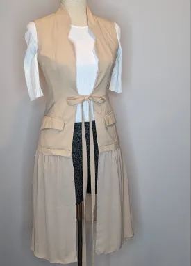 Long Flowy Sleeveless Gilet Vest