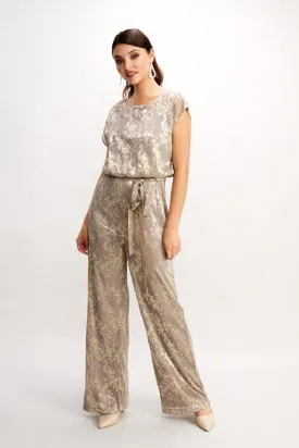 Metallic Knit Jumpsuit