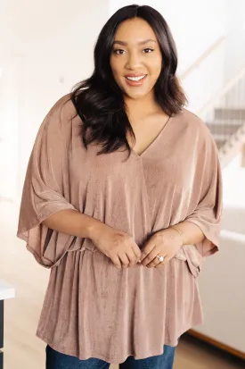 Mittoshop-Dazzlingly Draped V-Neck Blouse