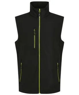 Navigate 2-layer softshell bodywarmer | Black/Lime