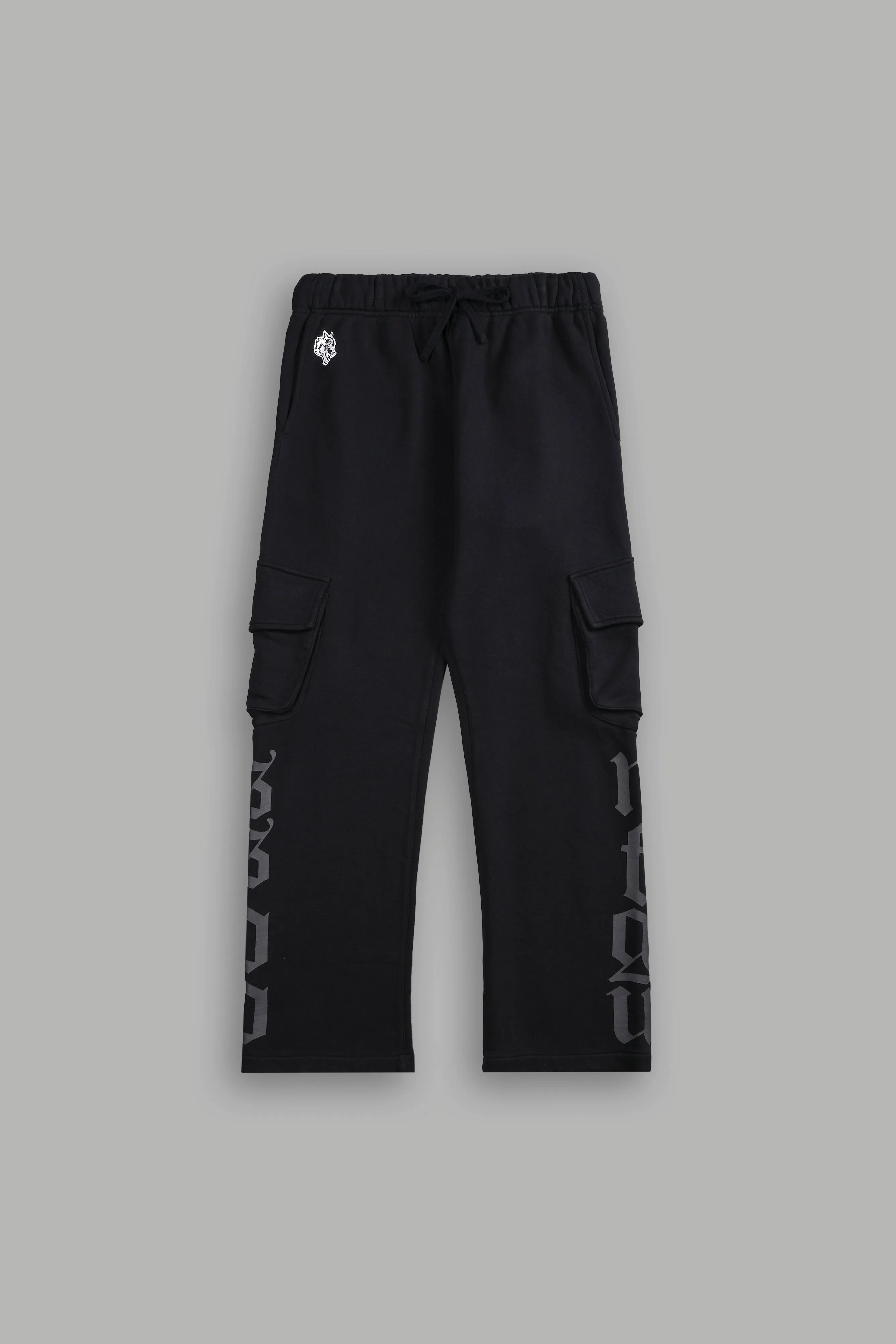 Our Mantra Bigelow Cargo Sweat Pants in Black