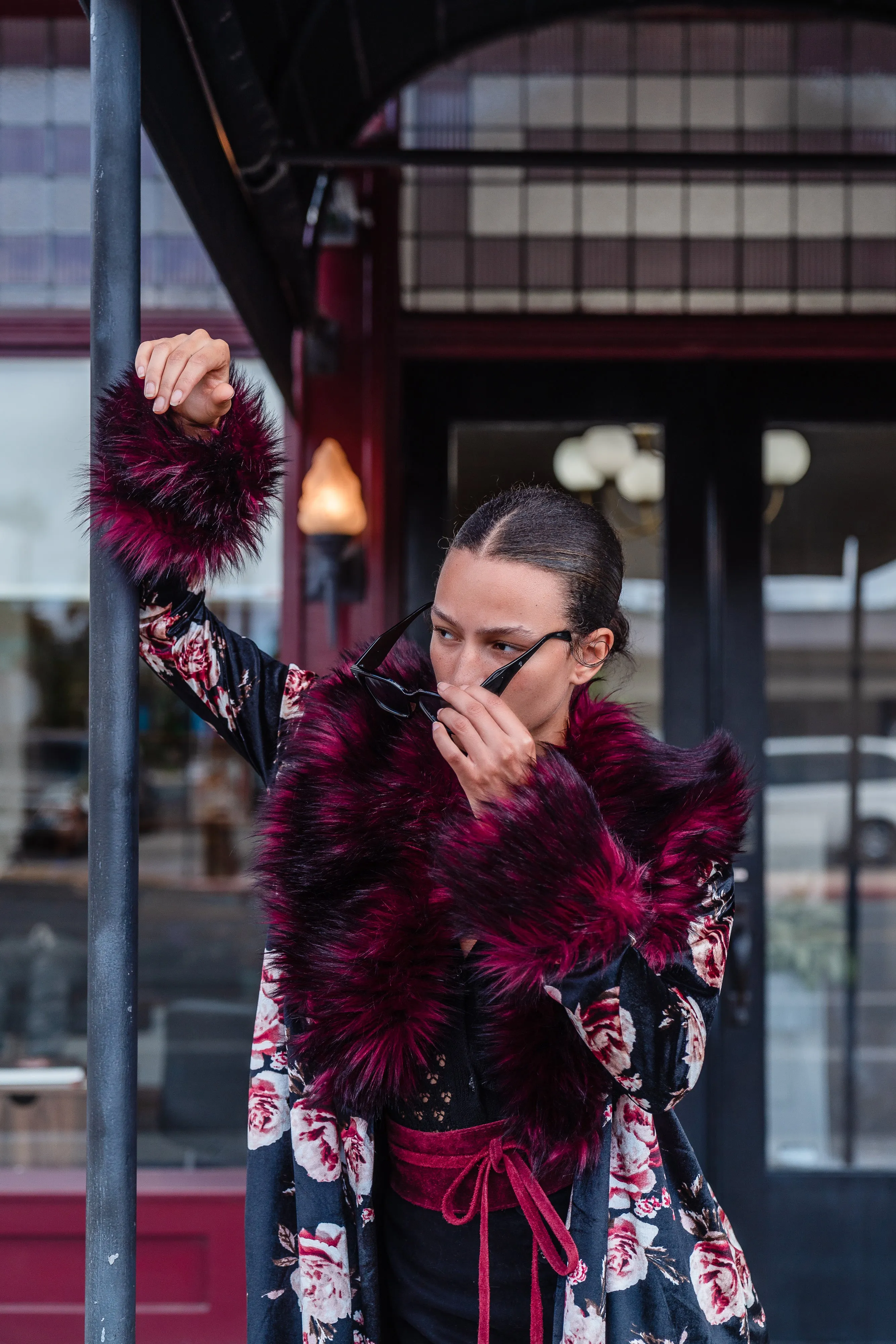Penny Roses Nouveau Faux Fur Jacket