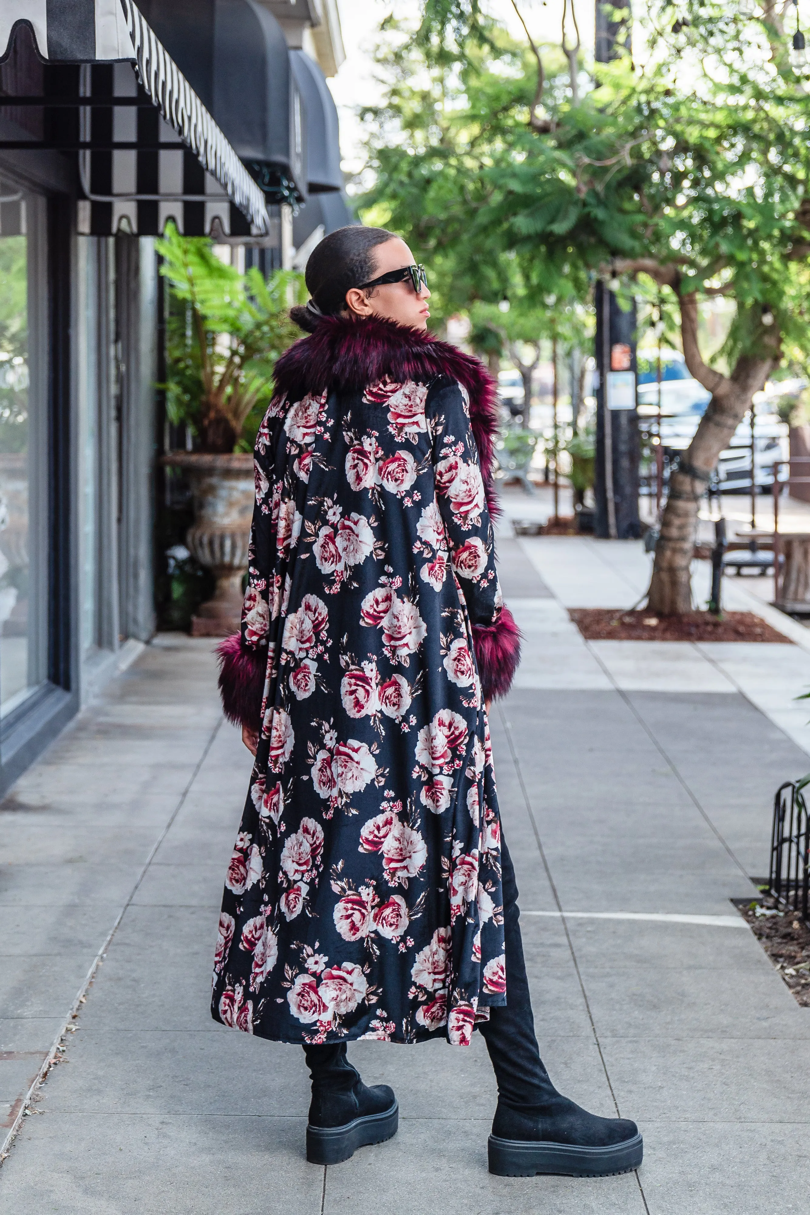 Penny Roses Nouveau Faux Fur Jacket