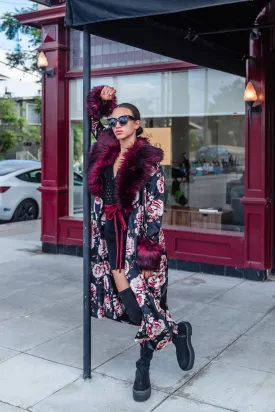 Penny Roses Nouveau Faux Fur Jacket