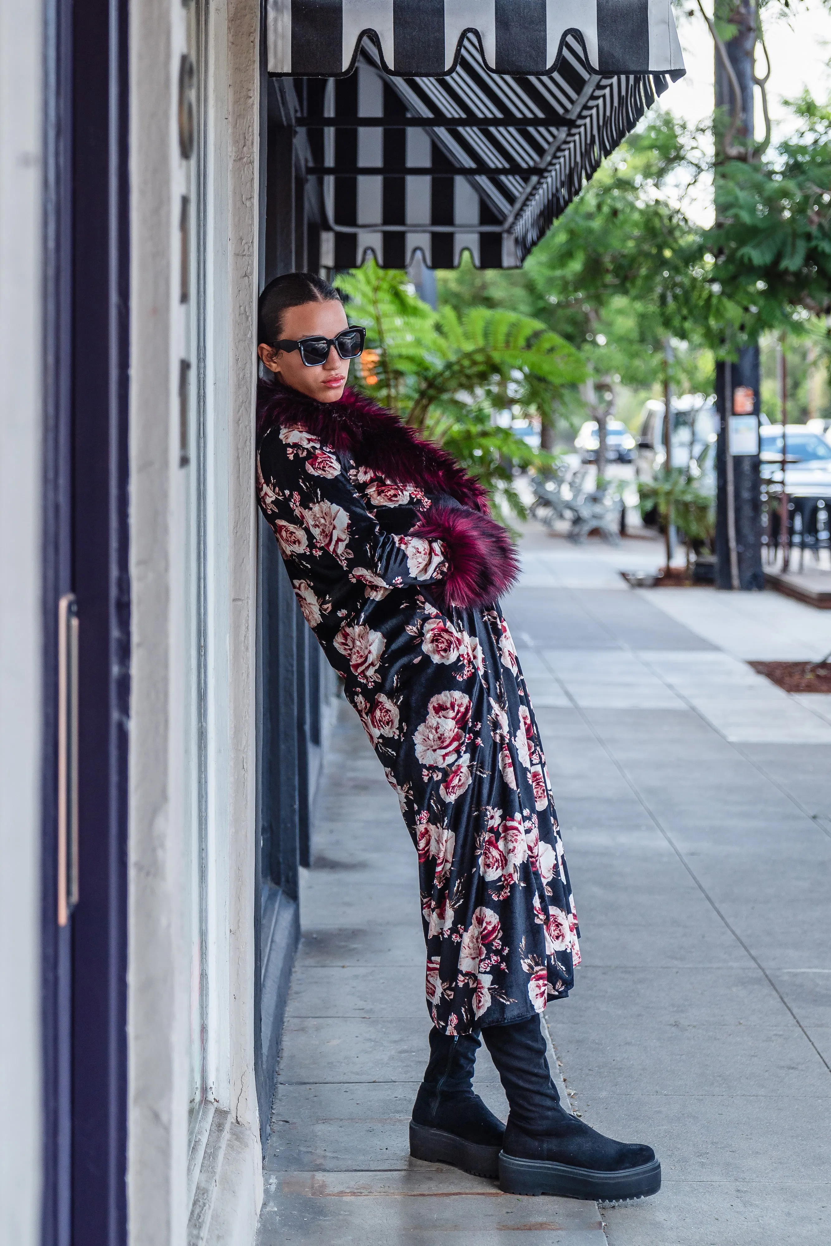 Penny Roses Nouveau Faux Fur Jacket