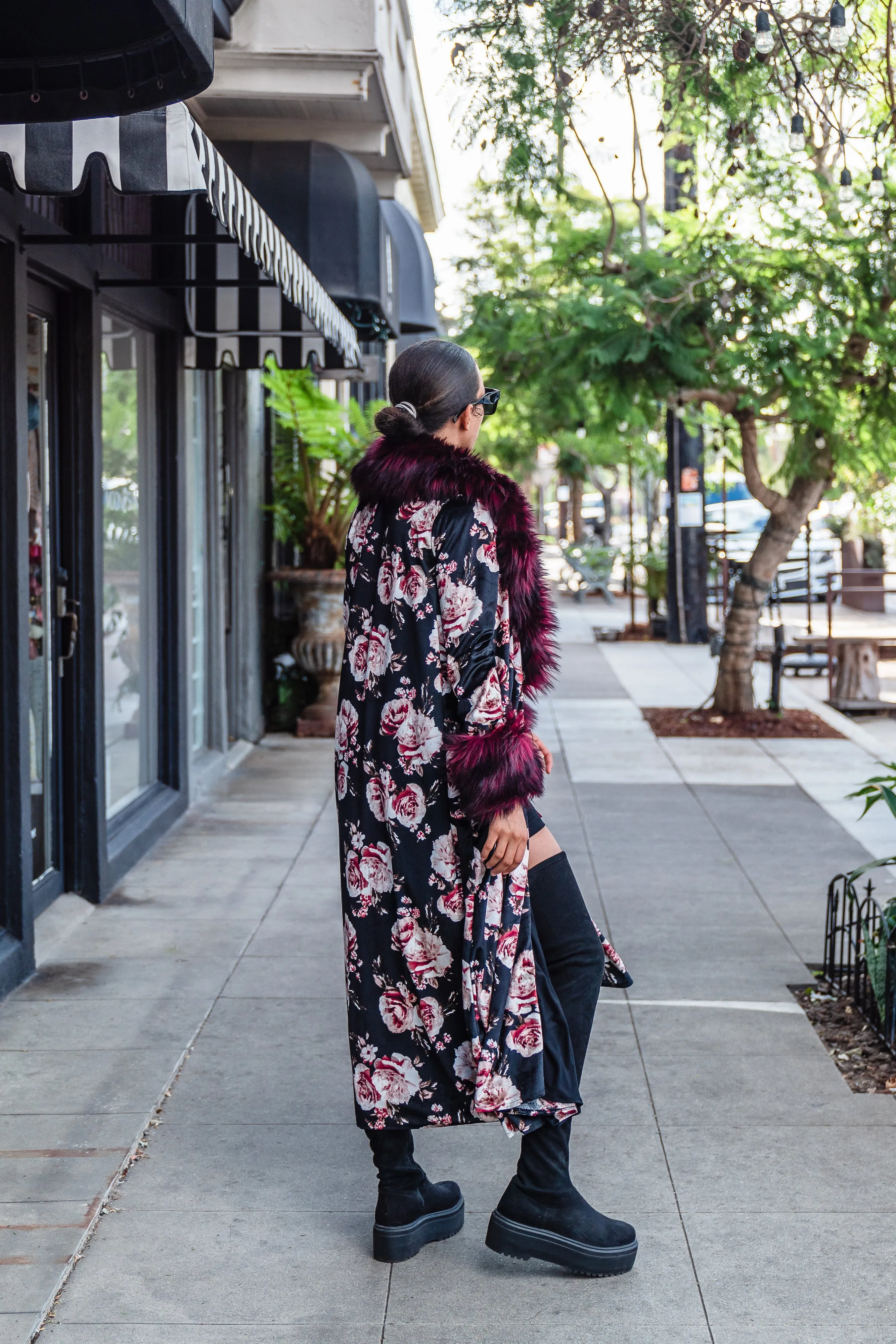 Penny Roses Nouveau Faux Fur Jacket