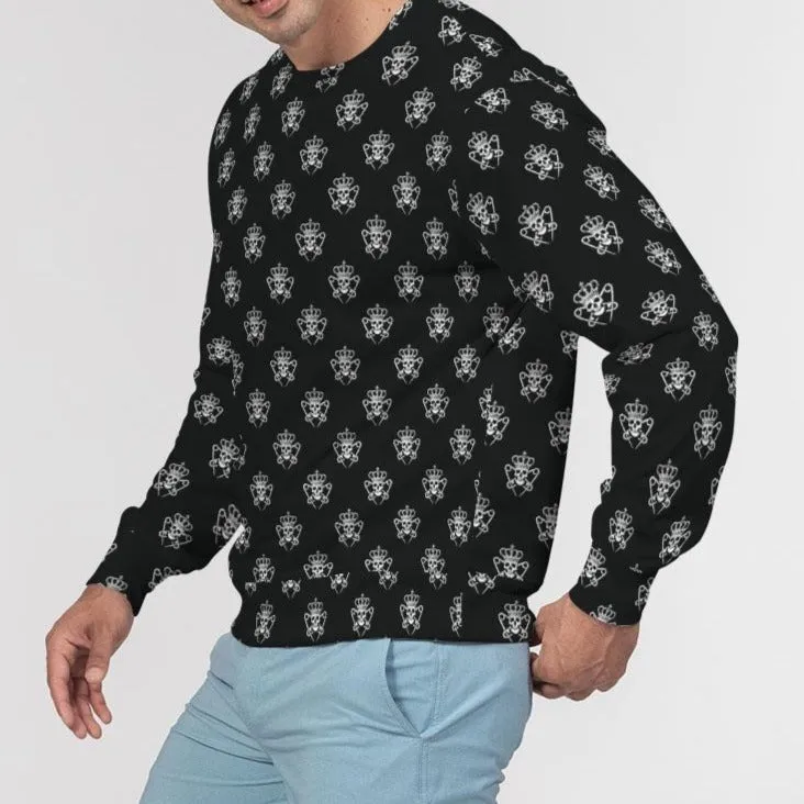 Punk Majesty Logo Pattern Men's Crewneck Pullover