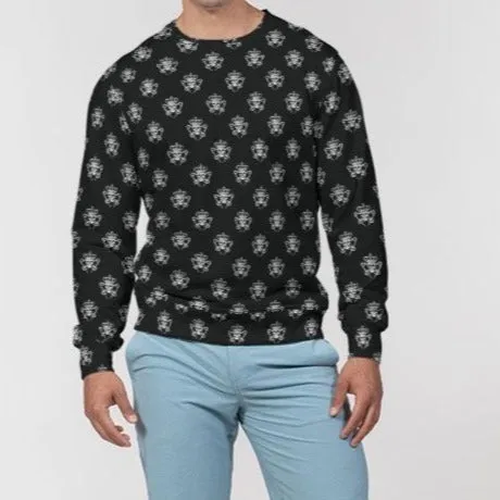 Punk Majesty Logo Pattern Men's Crewneck Pullover