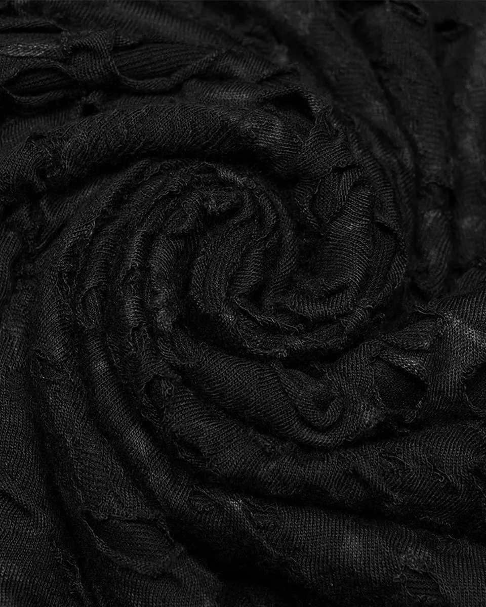 Punk Rave Mens Apocalyptic Gothic Textured Knit Top
