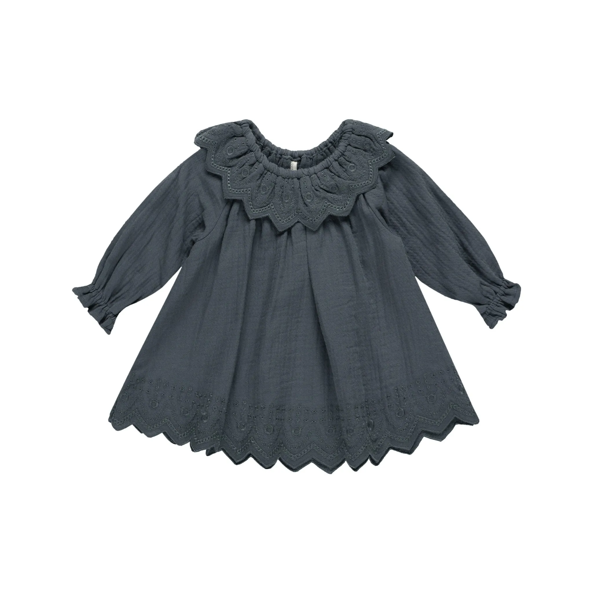 Quincy Mae Long Sleeve Isla Dress - Indigo