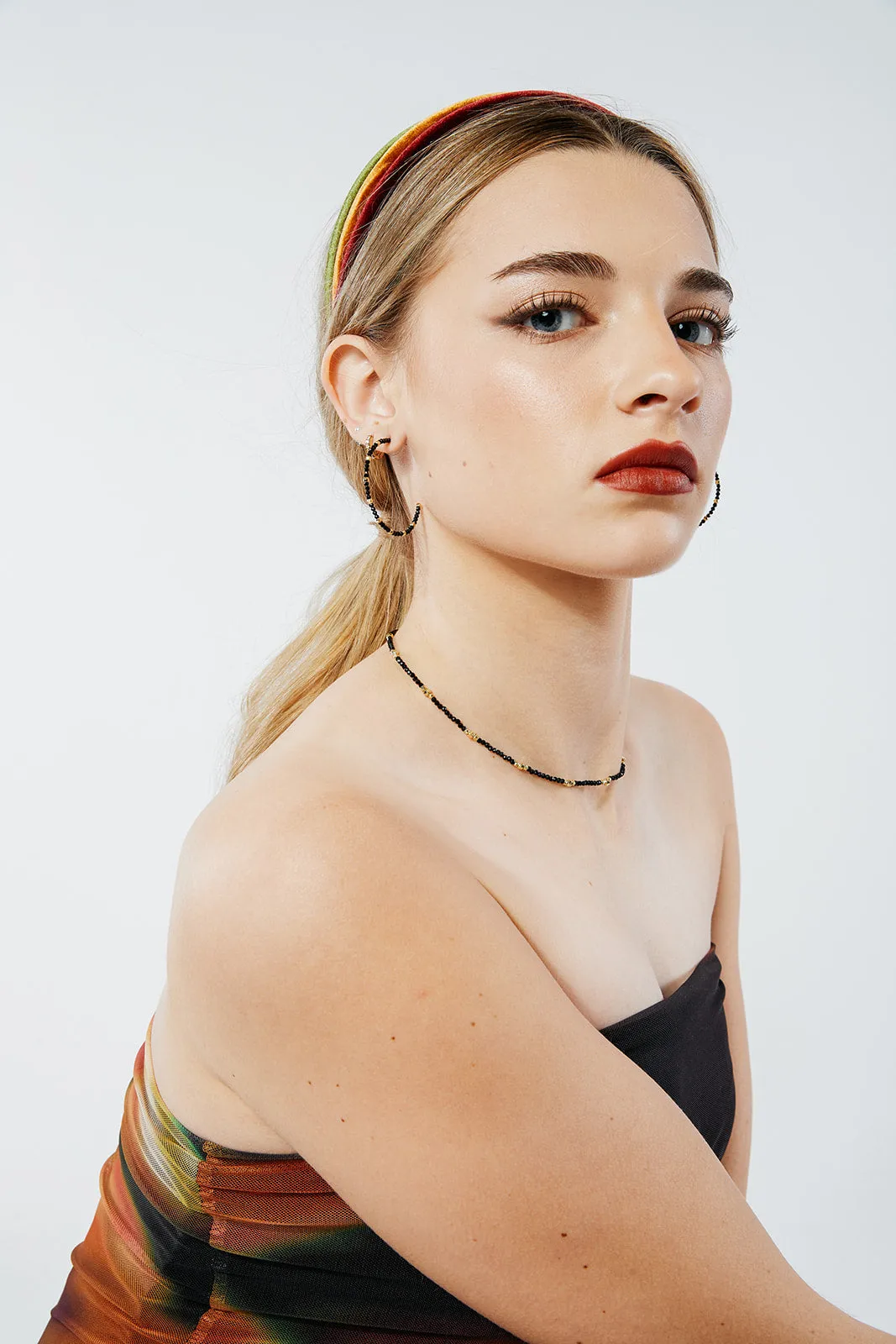Rich Velour Skinny Headband | Hard Headband | Thin Headband | Comfortable Headband | Made to Order